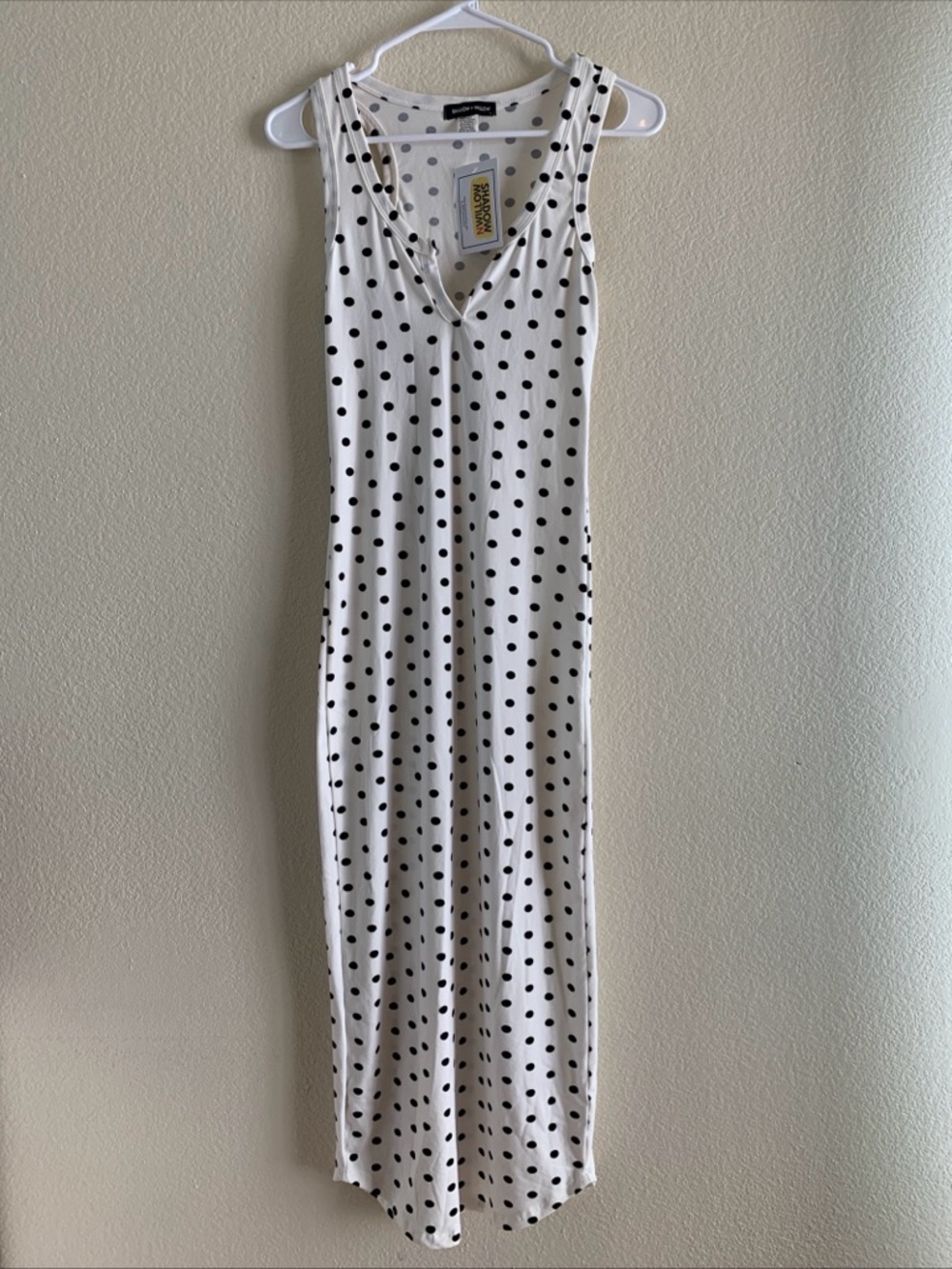 Butter Smooth Polkadot Summer Bodycon Sleeveless Maxi Dress Size L